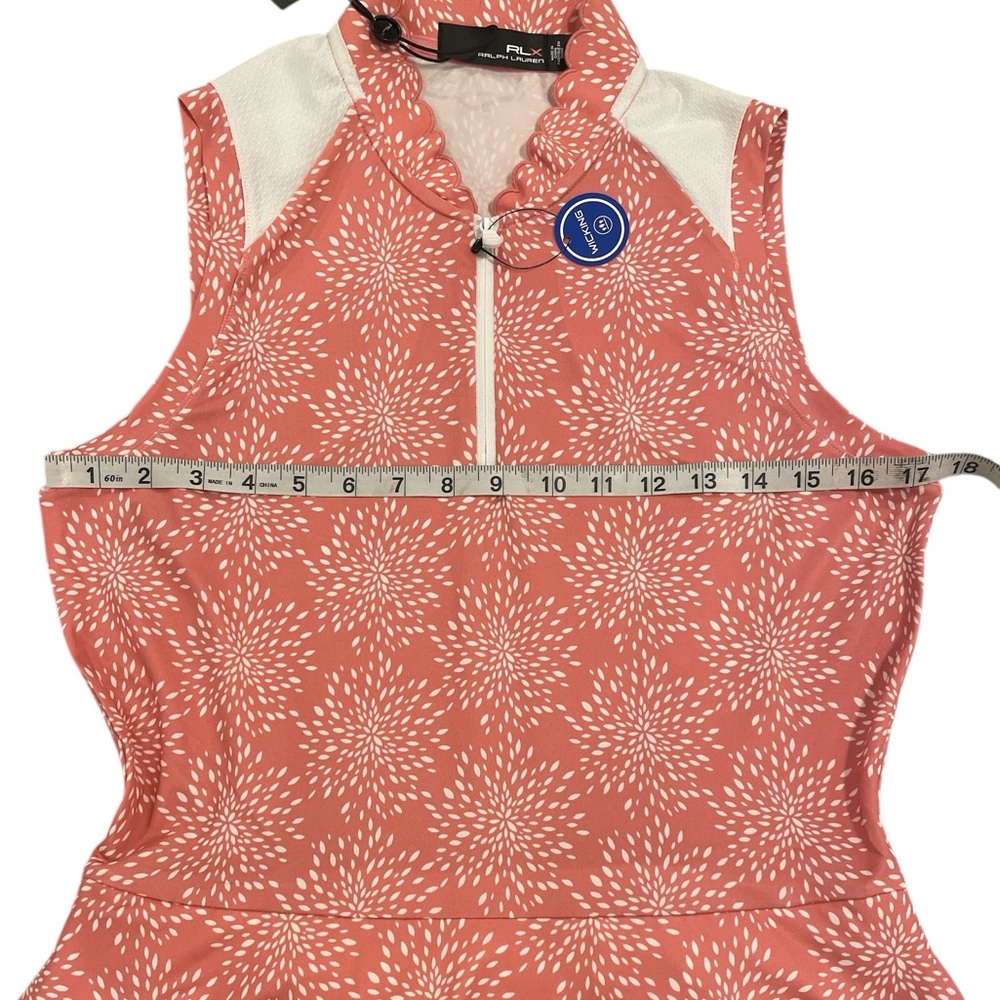 RLX Ralph Lauren Dress for Golf/Tennis/Pickleball Size M Pink/Peach Floral - Picture 15 of 16